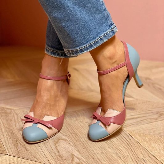 Rosa -Bonitas sandalias de estilo vintage