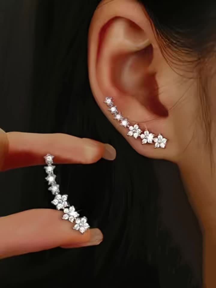 Pendientes de flores atemporales