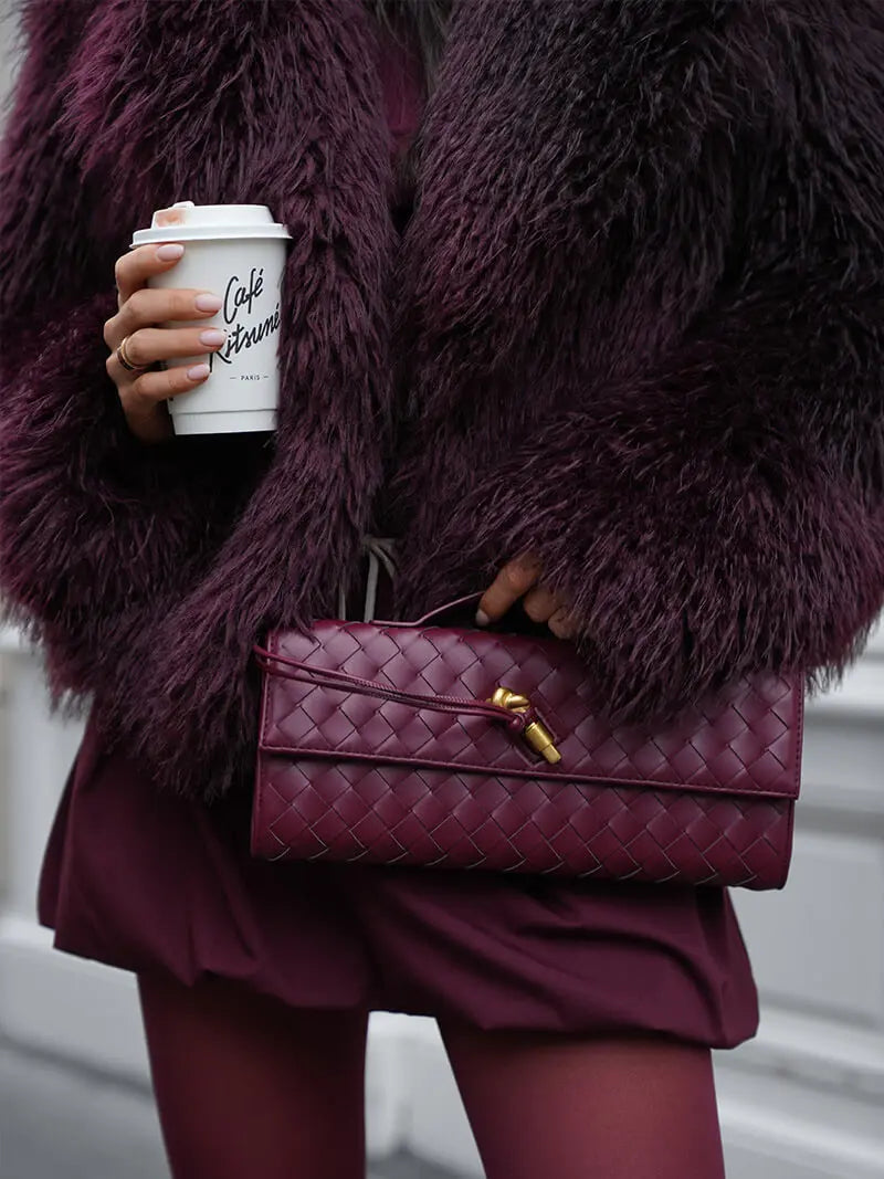 Nieve™ | Elegante bolso trenzado de cuero vegano