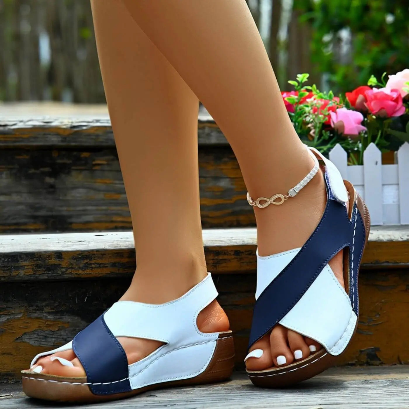 Nicole™ – Sandalias ortopédicas con punta abierta