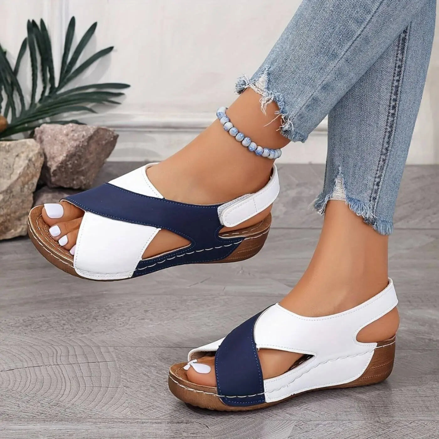 Nicole™ – Sandalias ortopédicas con punta abierta